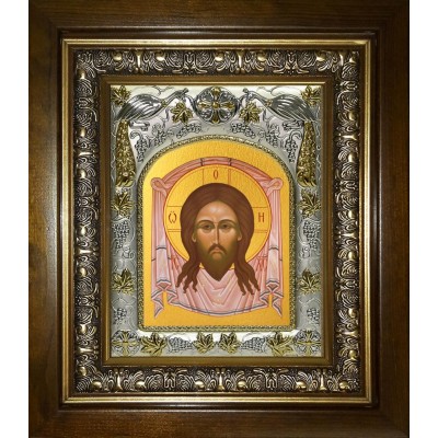 Икона освященная "Спас Нерукотворный", в киоте 20x24 см фото
