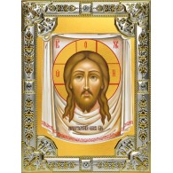 Икона освященная "Спас Нерукотворный", 18x24 см, со стразами фото