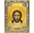 Икона освященная "Спас Нерукотворный", 18x24 см, со стразами