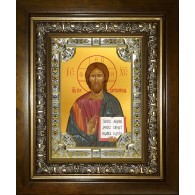 Икона освященная "Господь Вседержитель", в киоте 24x30 см фото