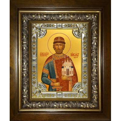 Икона освященная "Ярослав Мудрый", в киоте 24x30 см фото