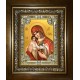 Икона освященная "Скорбящая о младенцах, во чреве убиенных, икона Божией Матери", в киоте 24x30 см