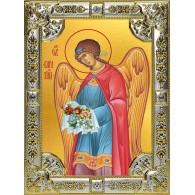 Икона освященная "Варахиил Архангел", 18x24 см со стразами фото