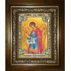 Икона освященная "Варахиил Архангел", в киоте 24x30 см