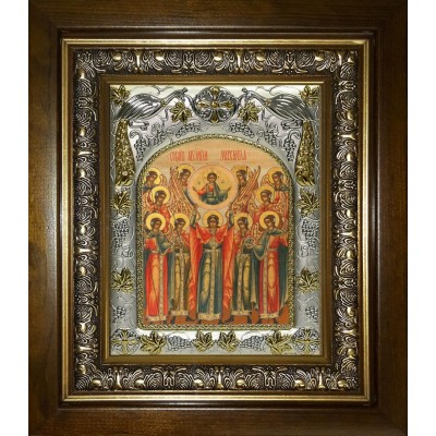 Икона освященная "Собор Архангела Михаила", в киоте 20x24 см фото