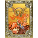 Икона освященная "Михаил Архангел", 18x24 см, со стразами