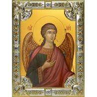 Икона освященная "Михаил Архангел", 18x24 см, со стразами фото