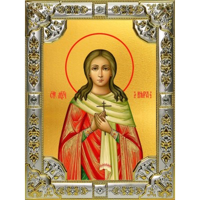 Икона освященная "Вера Римская мученица",  18x24 см, со стразами фото