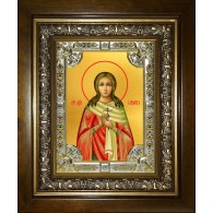 Икона освященная "Вера Римская мученица",в киоте 24x30 см фото