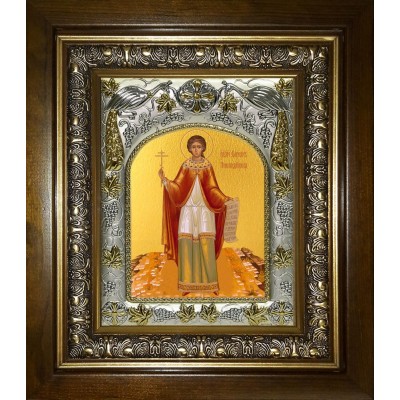 Икона освященная "Василисса Никомидийская мученица" в киоте 20x24 см фото