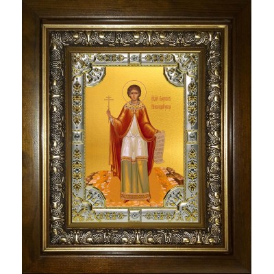 Икона освященная "Василисса Никомидийская мученица",в киоте 24x30 см фото