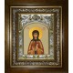Икона освященная "Мария Вифинская Святая преподобная", в киоте 20x24 см
