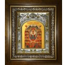 Икона освященная "Собор святых покровителей воинства Российского", в киоте 20x24 см