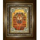 Икона освященная "Собор святых покровителей воинства Российского",в киоте 24x30 см