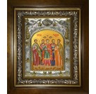 Икона освященная "Собор мучеников Кесарийских", в киоте 20x24 см