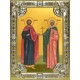 Икона освященная "Адриан и Наталия мученики", 18x24 см, со стразами