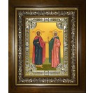 Икона освященная "Адриан и Наталия мученики", в киоте 24x30 см