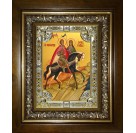 Икона освященная "Борис и Глеб благоверные князья-страстотерпцы", в киоте 24x30 см