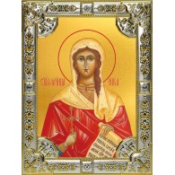 Икона освященная "Виктория (Ника) Коринфская мученица", 18x24 см, со стразами фото