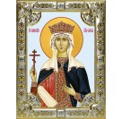 Икона освященная "Елена равноапостольная царица",  18x24 см, со стразами