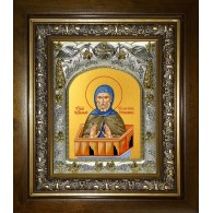Икона освященная "Семён (Симеон) Столпник преподобный", в киоте 20х24 см фото