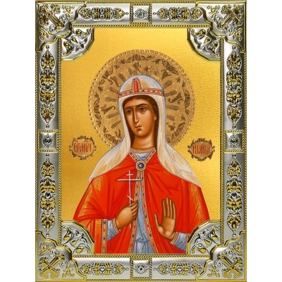 Икона освященная "Илария Римская мученица", 18x24 см, со стразами фото