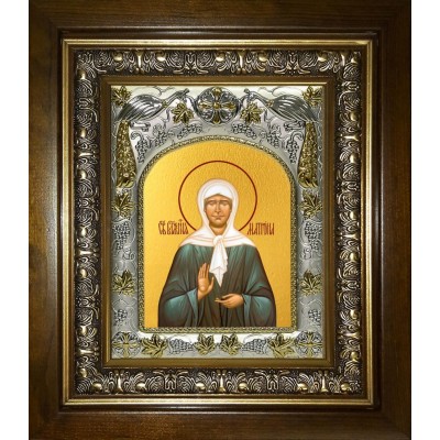 Икона освященная "Матрона Московская блаженная", в киоте 20x24 см фото