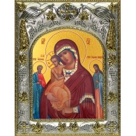 Икона освященная "Трех Радостей, икона Божией Матери", 14x18 см фото