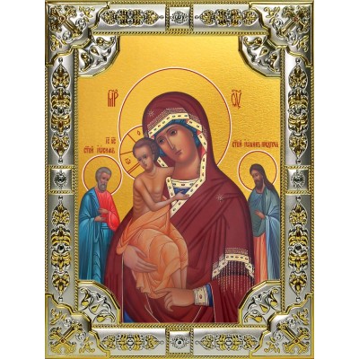 Икона освященная Божией Матери Трех Радостей, 18x24 см со стразами фото