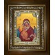 Икона освященная "Трех Радостей, икона Божией Матери", в киоте 24x30 см
