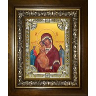 Икона освященная "Трех Радостей, икона Божией Матери", в киоте 24x30 см фото