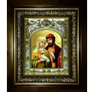 Икона освященная "Петр и Феврония святые благоверные князья", в киоте 20x24 см арт.245991