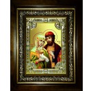 Икона освященная "Петр и Феврония святые благоверные князья", в киоте 24x30 см арт.245993