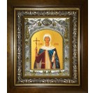 Икона освященная "Нина просветительница Грузии, равноапостольная", в киоте 20x24 см
