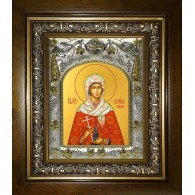 Икона освященная "София Римская мученица", в киоте 20x24 см фото