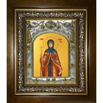 Икона освященная "Феодосия Константинопольская", в киоте 20x24 см фото