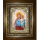 Икона освященная "Божия Матерь", в киоте 24x30 см