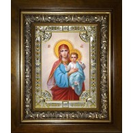 Икона освященная "Божия Матерь", в киоте 24x30 см фото