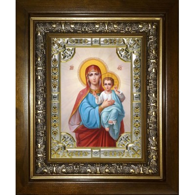 Икона освященная "Божия Матерь", в киоте 24x30 см фото