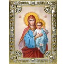 Икона освященная "Божия Матерь", 18x24 см, со стразами