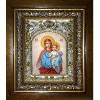 Икона освященная "Божия Матерь", в киоте 20x24 см фото