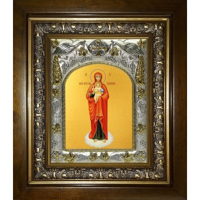 Икона освященная "Валаамская икона Божией Матери", в киоте 20x24 см фото