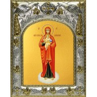 Икона освященная "Валаамская икона Божией Матери", 14x18 см фото