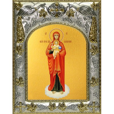 Икона освященная "Валаамская икона Божией Матери", 14x18 см фото