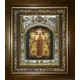 Икона освященная "Вертоград заключенный икона Божией Матери", в киоте 20х24 см