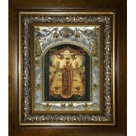 Икона освященная "Вертоград заключенный икона Божией Матери", в киоте 20х24 см фото