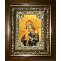 Икона освященная "Взыскание погибших, икона Божией Матери", в киоте 24x30 см фото