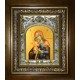 Икона освященная "Взыскание погибших, икона Божией Матери", в киоте 20x24 см