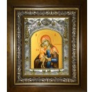 Икона освященная "Взыскание погибших, икона Божией Матери", в киоте 20x24 см