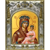 Икона освященная "Всеблаженная икона Божией Матери", 14x18 см фото